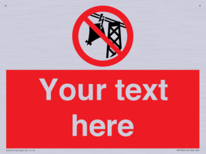 Custom prohibition do not fly kites near overhead electrical power lines